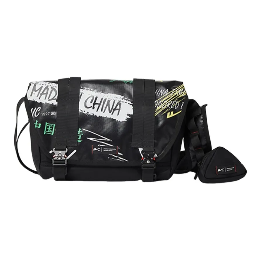 Warrior Нейлоновая сумка через плечо сумка на плечо большая унисекс черная