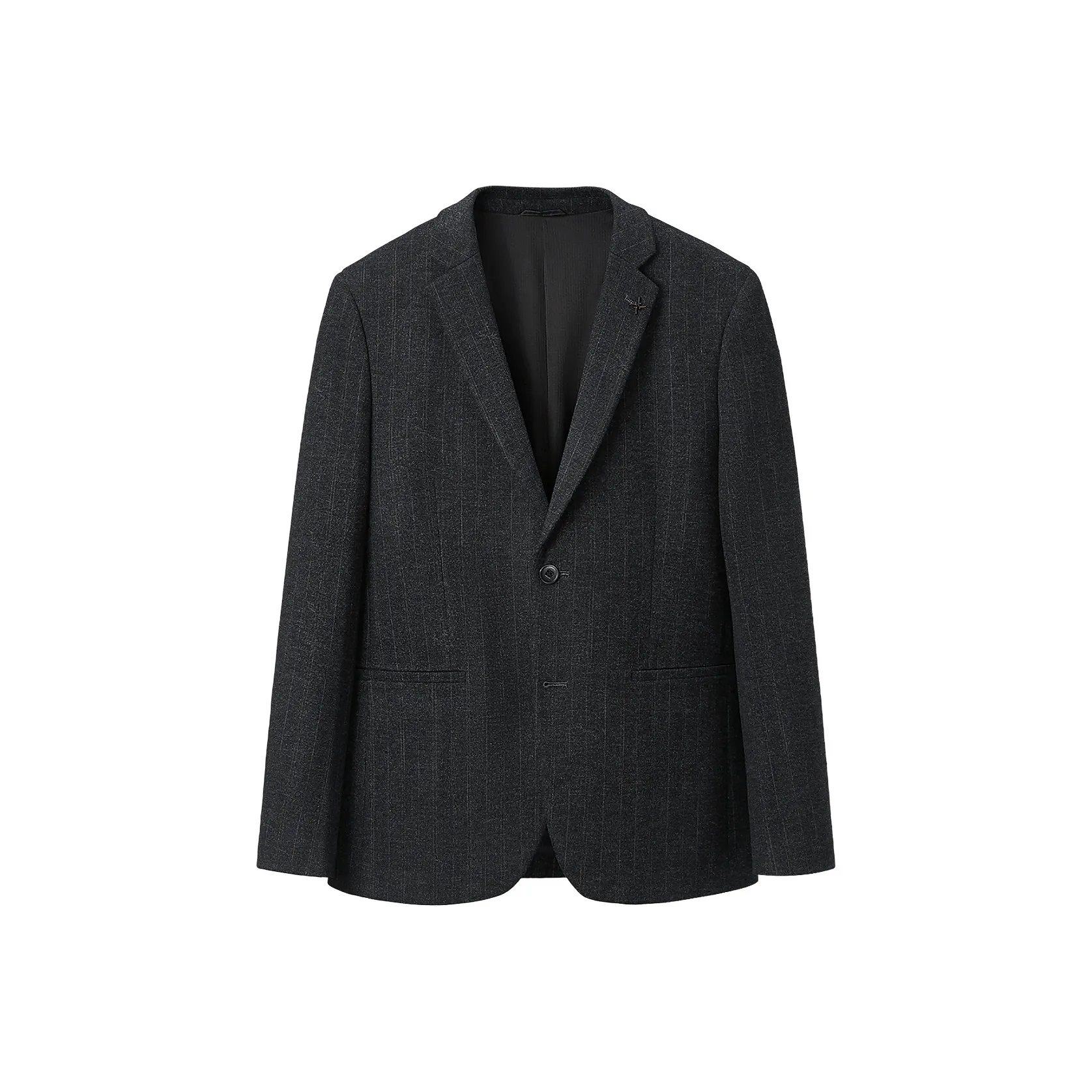 HLA Темно-серый Полосы D6 Мужской Деловые костюмы