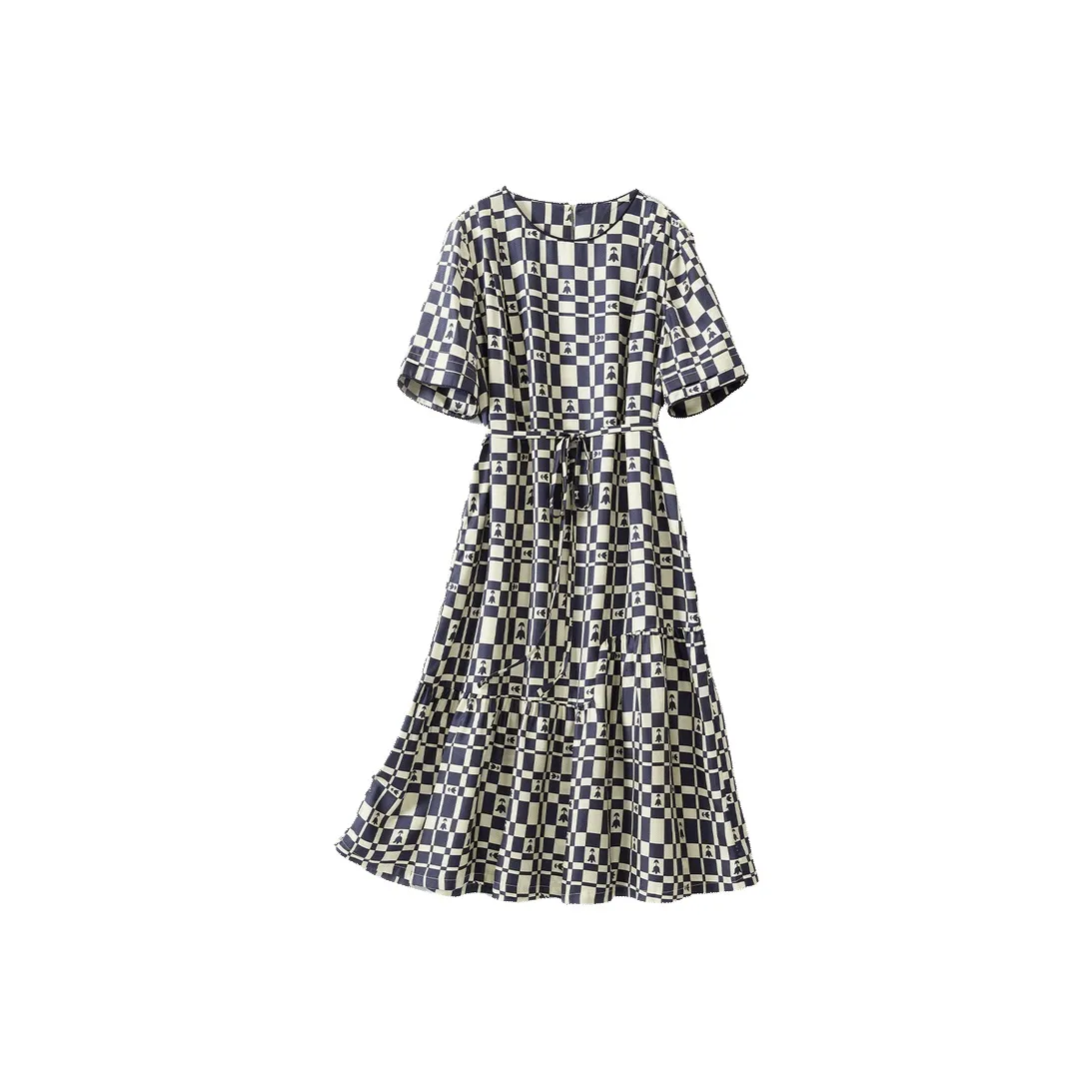 JINJU Короткий рукав Платье Женское