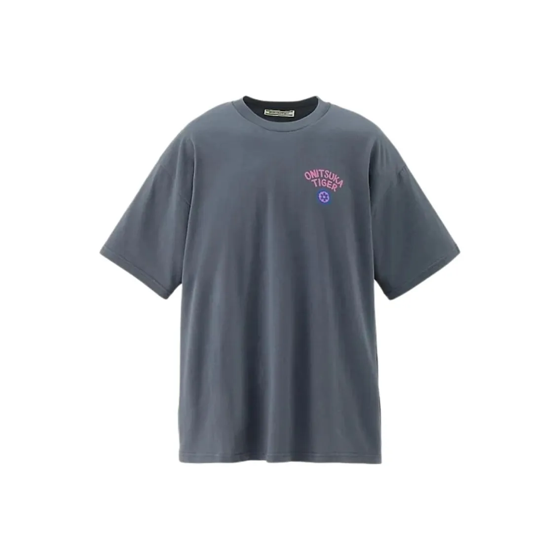 Onitsuka Tiger Синий Серый Унисекс T-рубашки