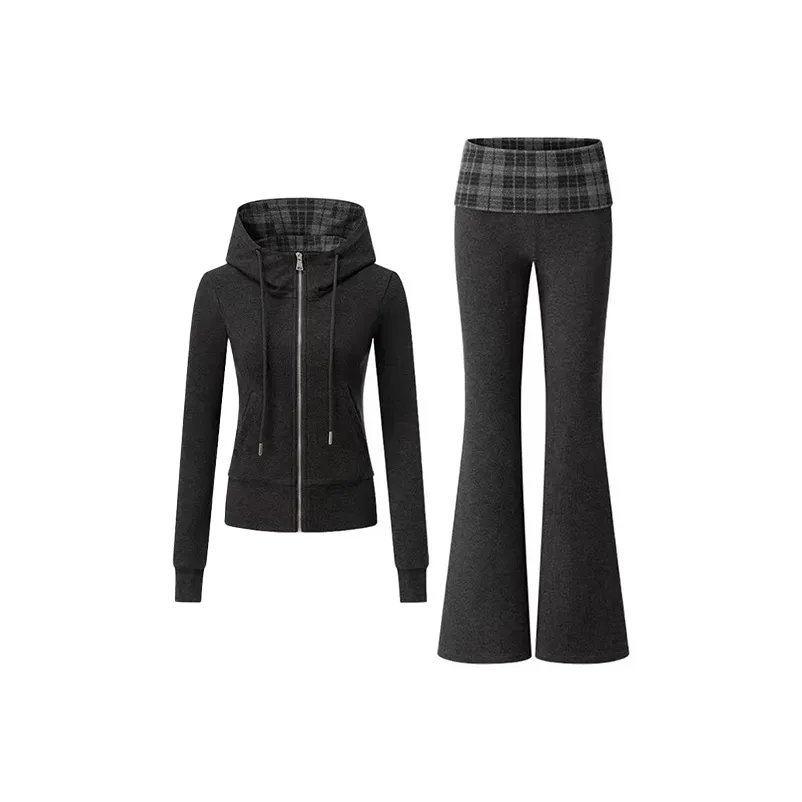 SISC Толстовка + Брюки Женские Повседневные Костюмы