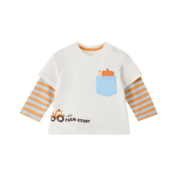 PAW IN PAW Cartoon Bear Длинный рукав Т-рубашка Детская