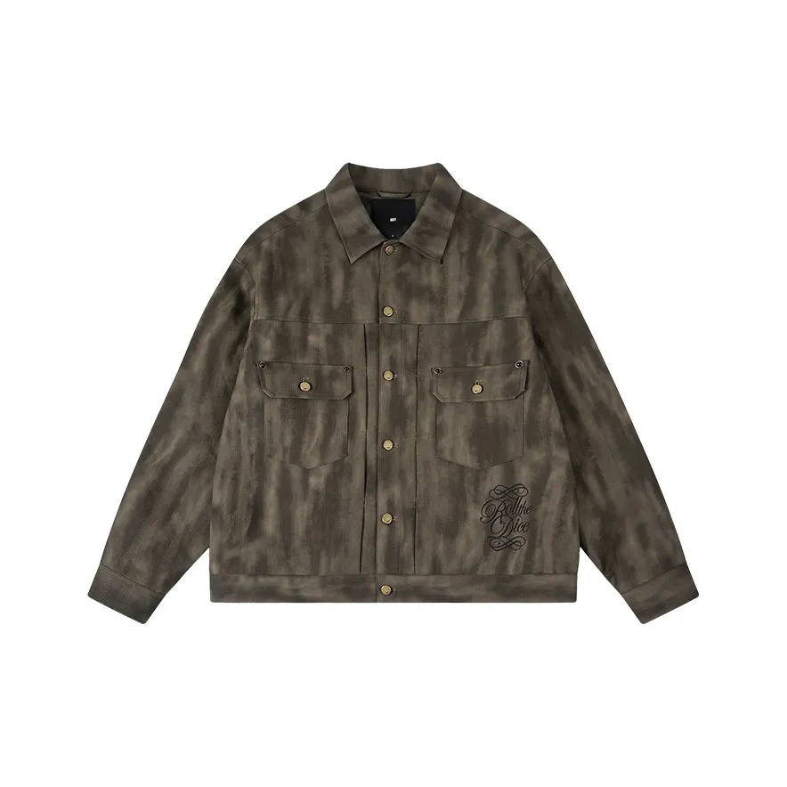 1807 ROLLTHEDICE Кошачий глаз Украшение Кожа Куртка Унисекс