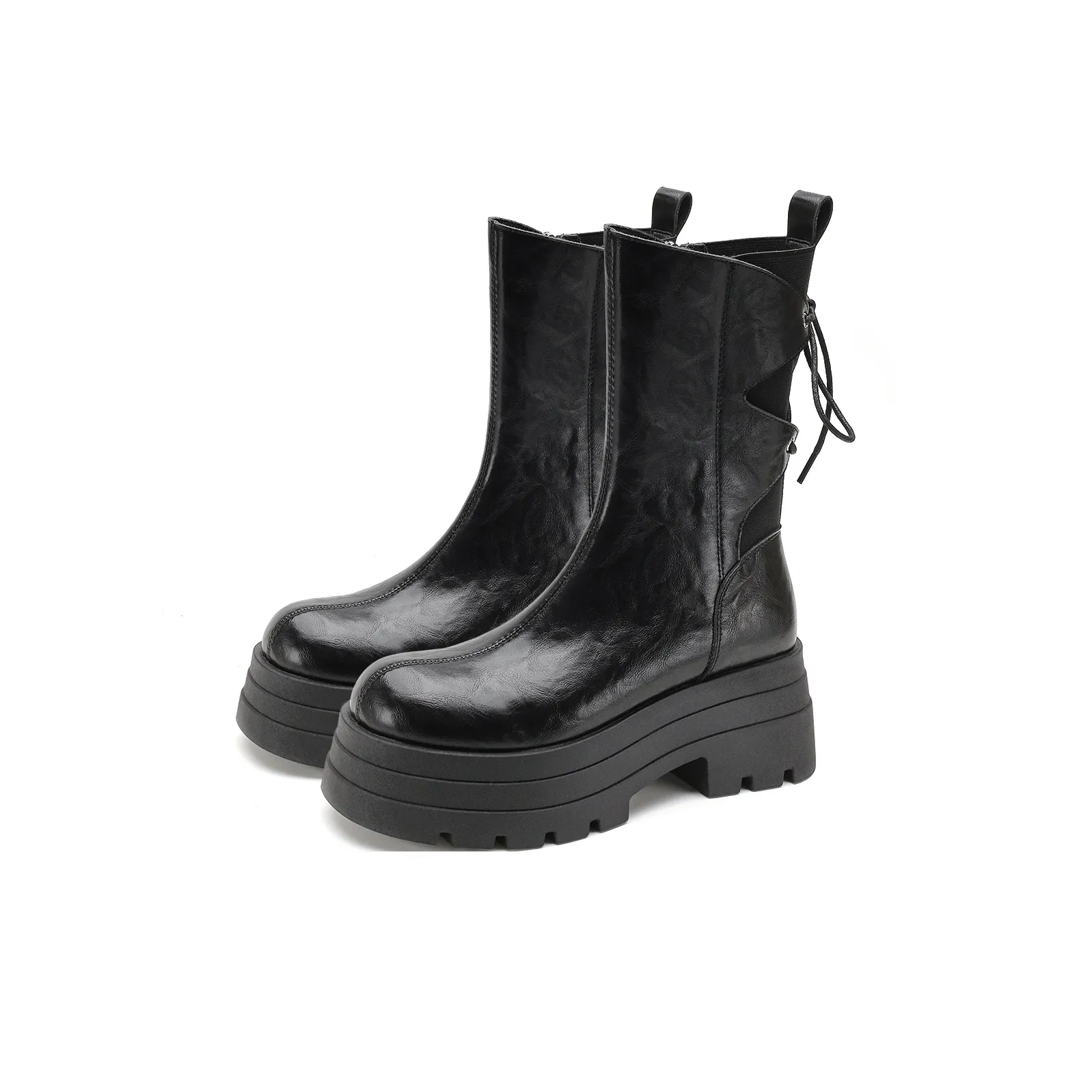 FOXER Ankle Boots High Heel Women's Black