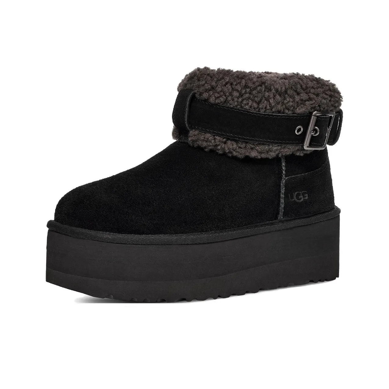 UGG Короткие Снежные Ботинки Женские Черные