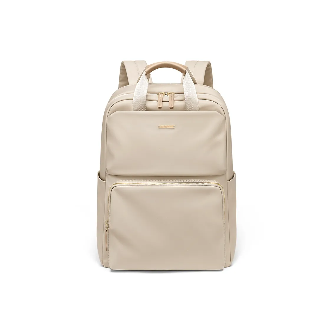 GOLF Ткань Рюкзак Стандартный Женский Абрикос Элегантный Черный