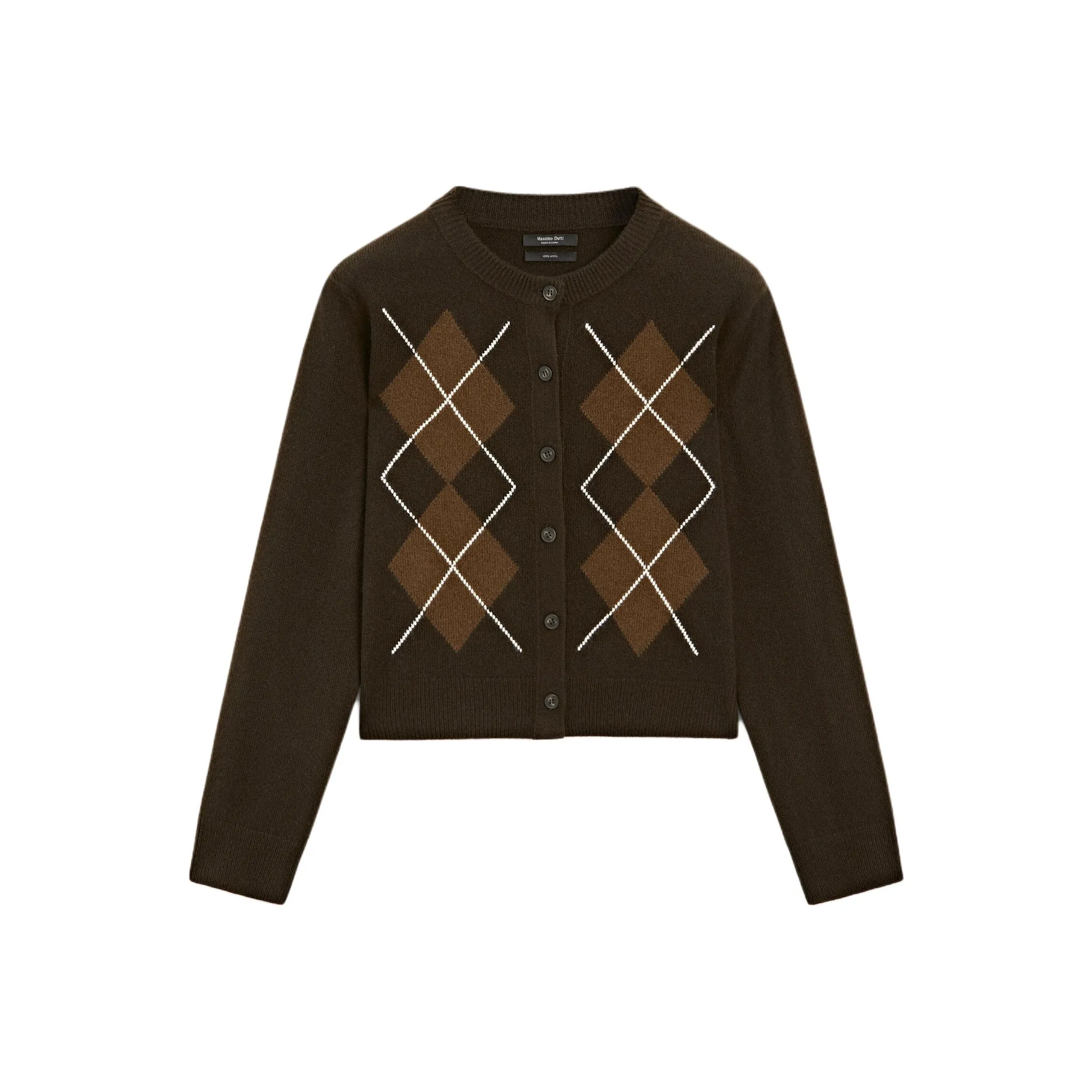 Massimo Dutti Коричневый Женский Трикотаж