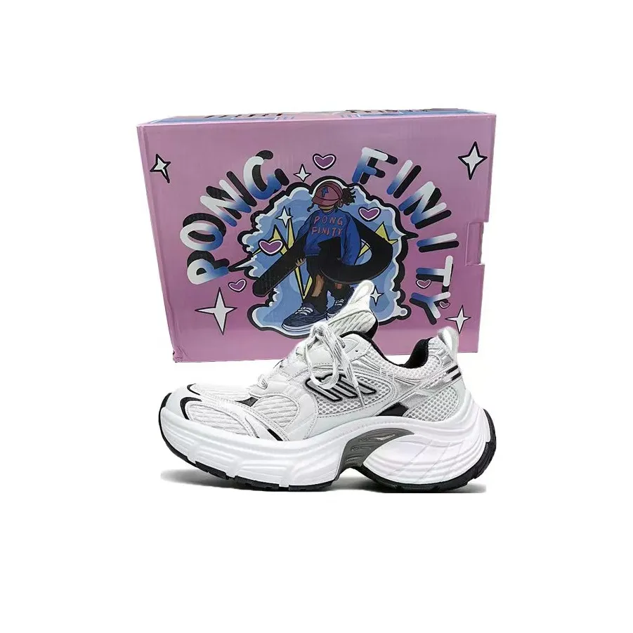 PONGFINITY Высота Увеличивающий Легкий Низкий Топ Универсальный Модный Бренд Унисекс Белый Черный