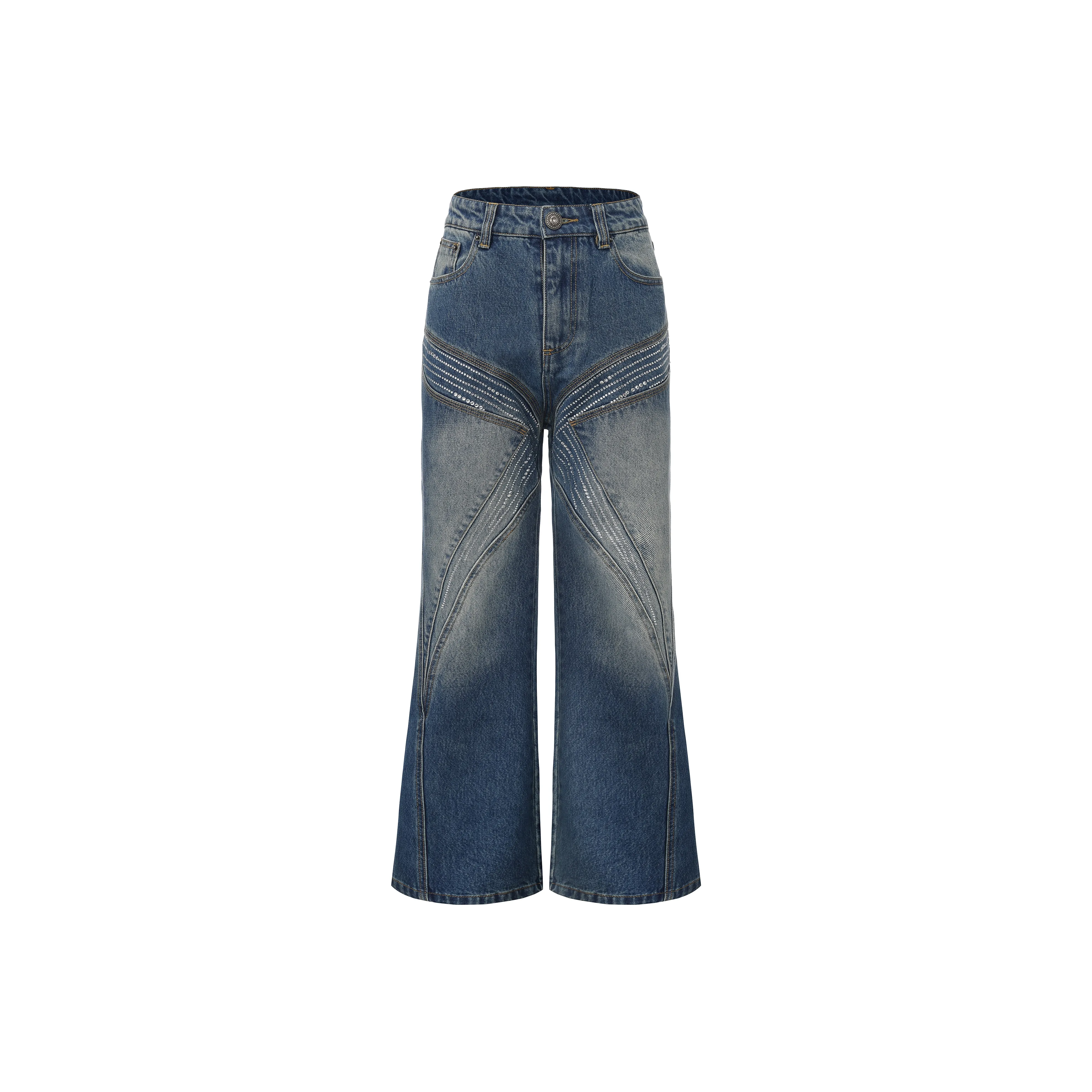 DND4DES Темно-синий женский джинсы