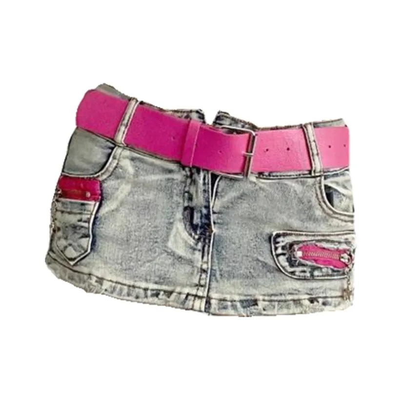 XDFM Светло-синие Джинсовые шорты для женщин без ремня