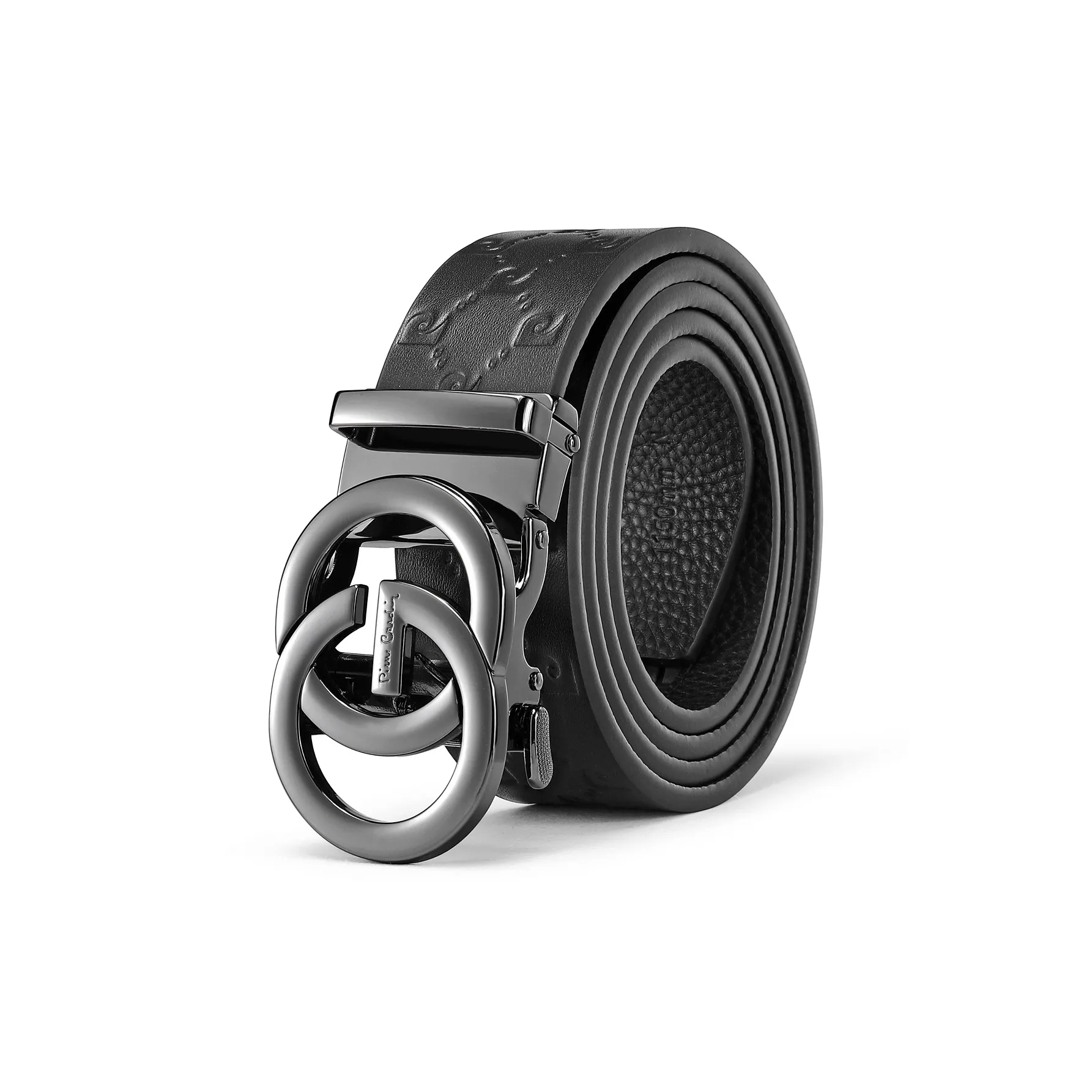 PIERRE CARDIN Top Коровья кожа Премиум Высокий уровень Роскошный Бренд Ремень Мужской Черный 3,6 см