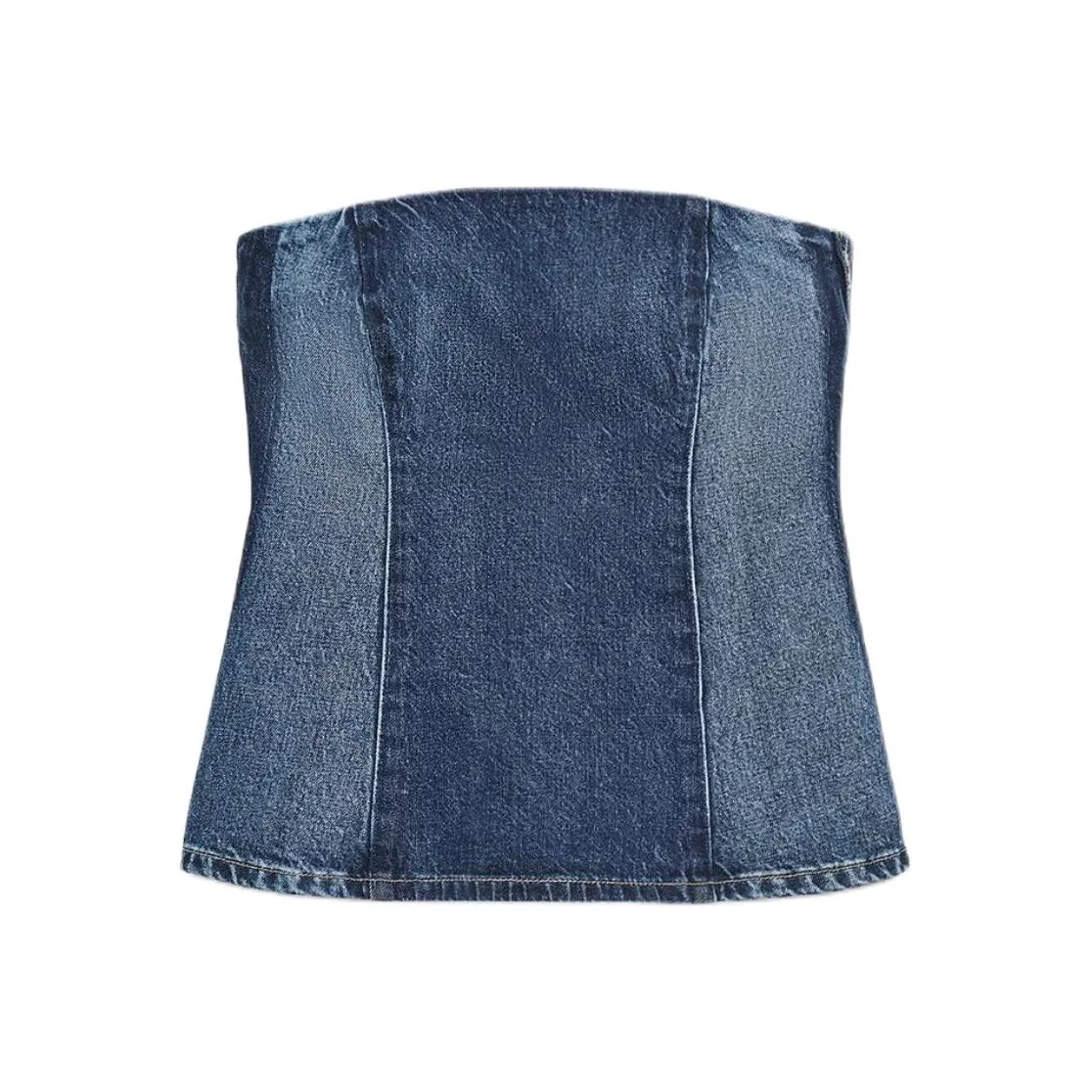 ZARA Trf Морской синий Женские топы без бретелек