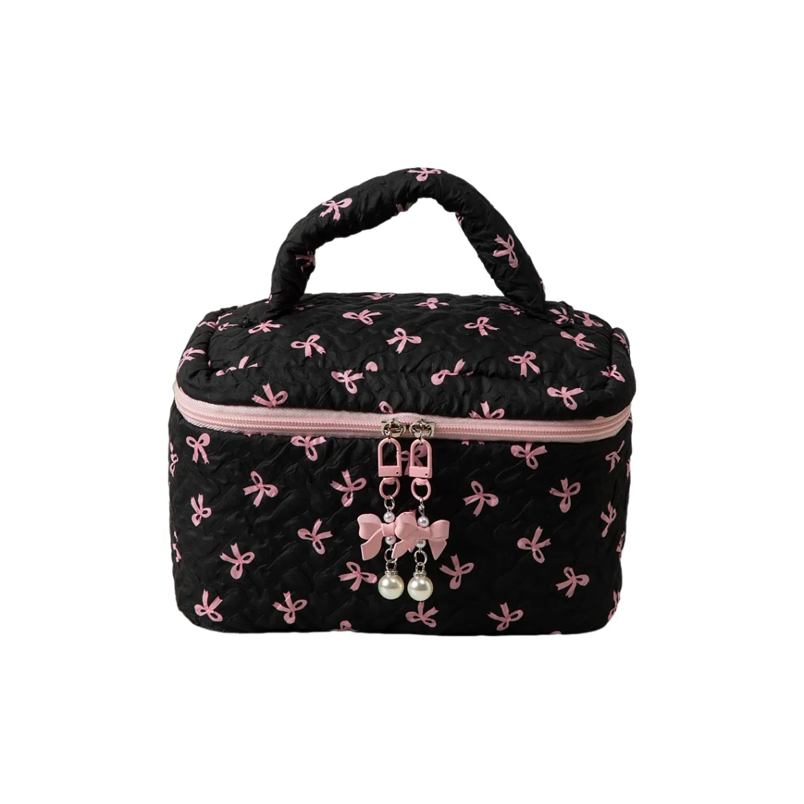 Wei Beauty New Arrival Bowknot Large Capacity Clutch Bag Toiletries Lipstick Storage Pouch Cosmetic Bag