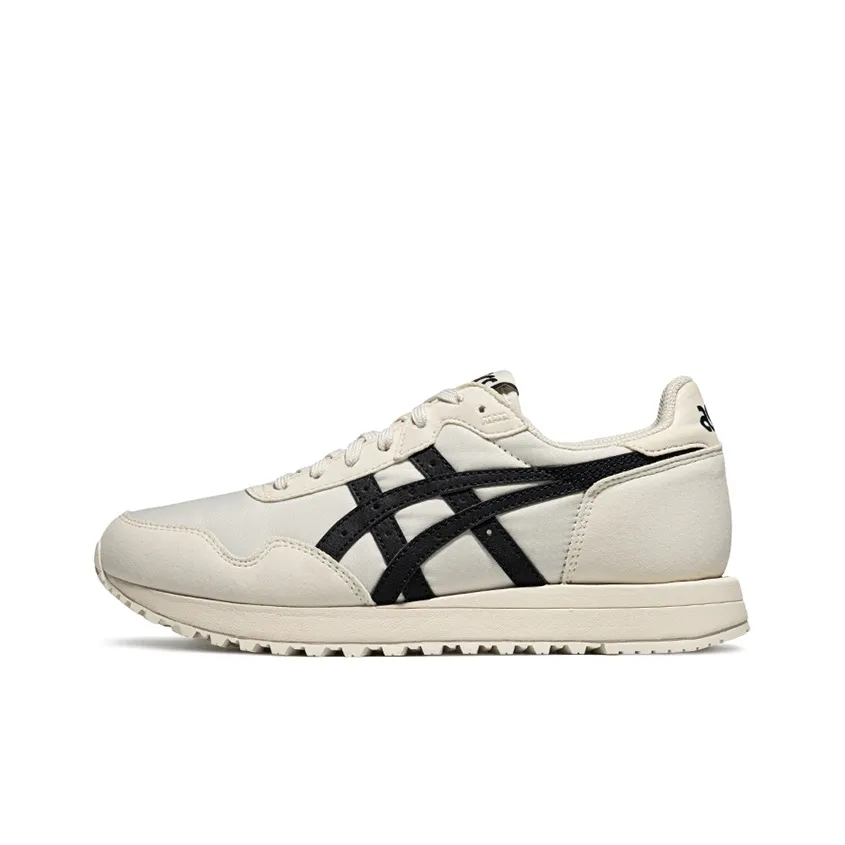 ASICS Низкий Топ Спортивный Ретро Стиль Повседневный Унисекс Бежевый Черный