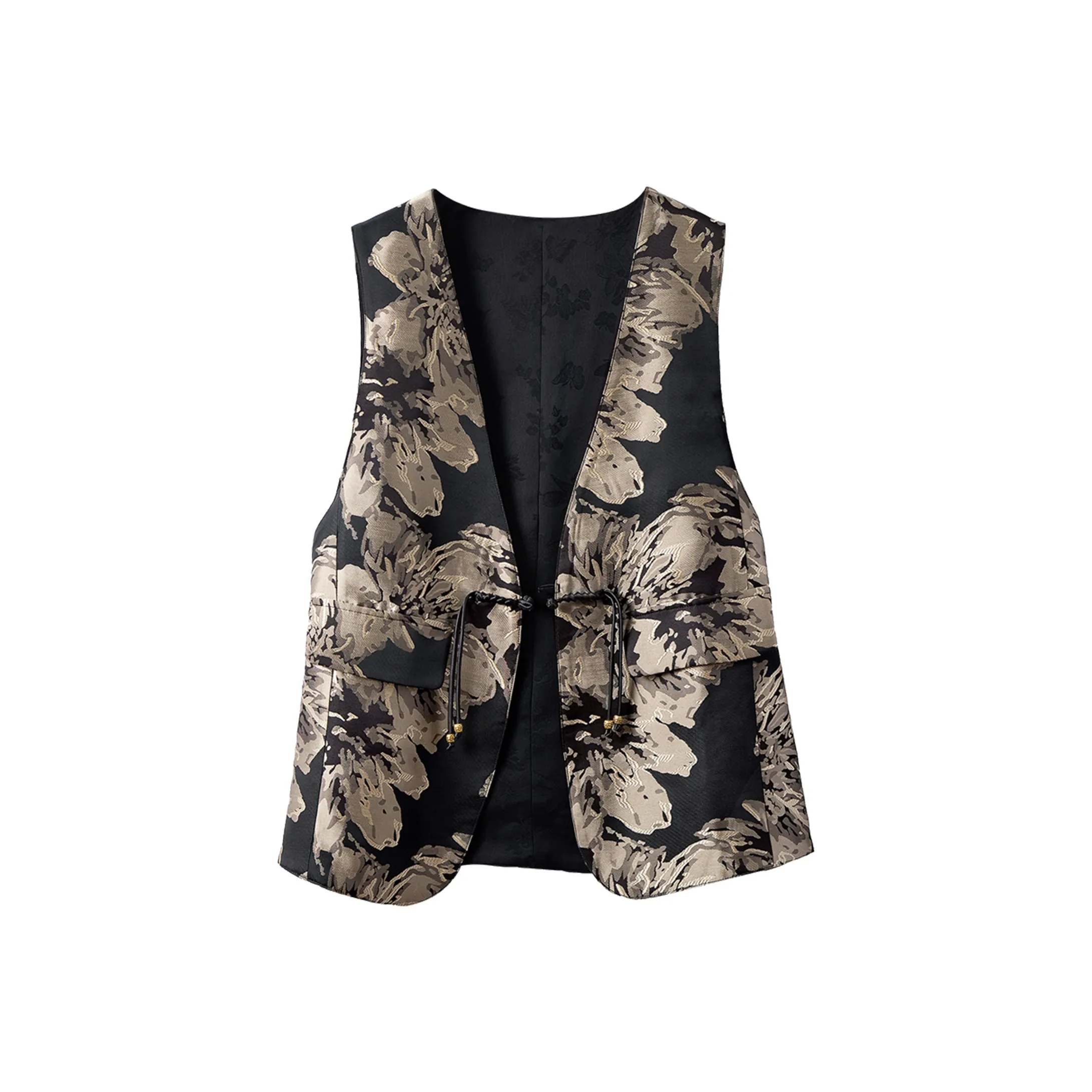 Cypress House Черный Золотой Женские Жилеты