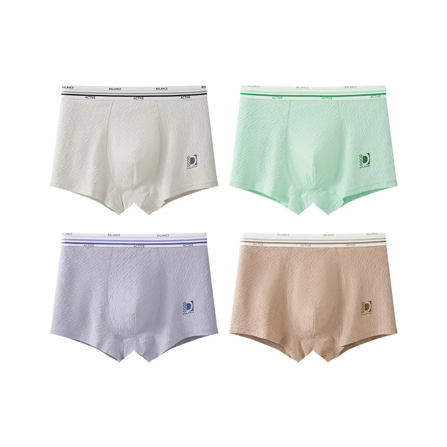 MIIOW 4 пачки [Серый + Зеленый + Фиолетовый + Хаки] Детское нижнее белье