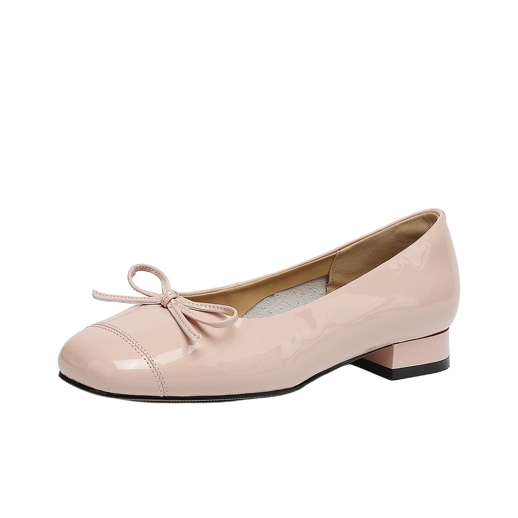 DAPHNE Женские повседневные туфли нежно-розовый каблук 1,7 см женские