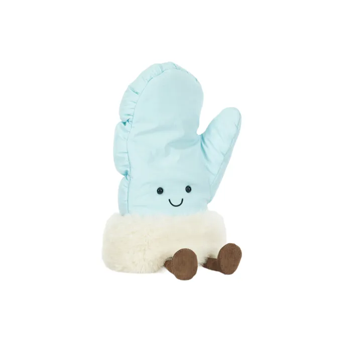 JELLYCAT Christmas Series Веселье Варежки Куклы Плюшевая Кукла 22 см Высота в Сидячем Позе