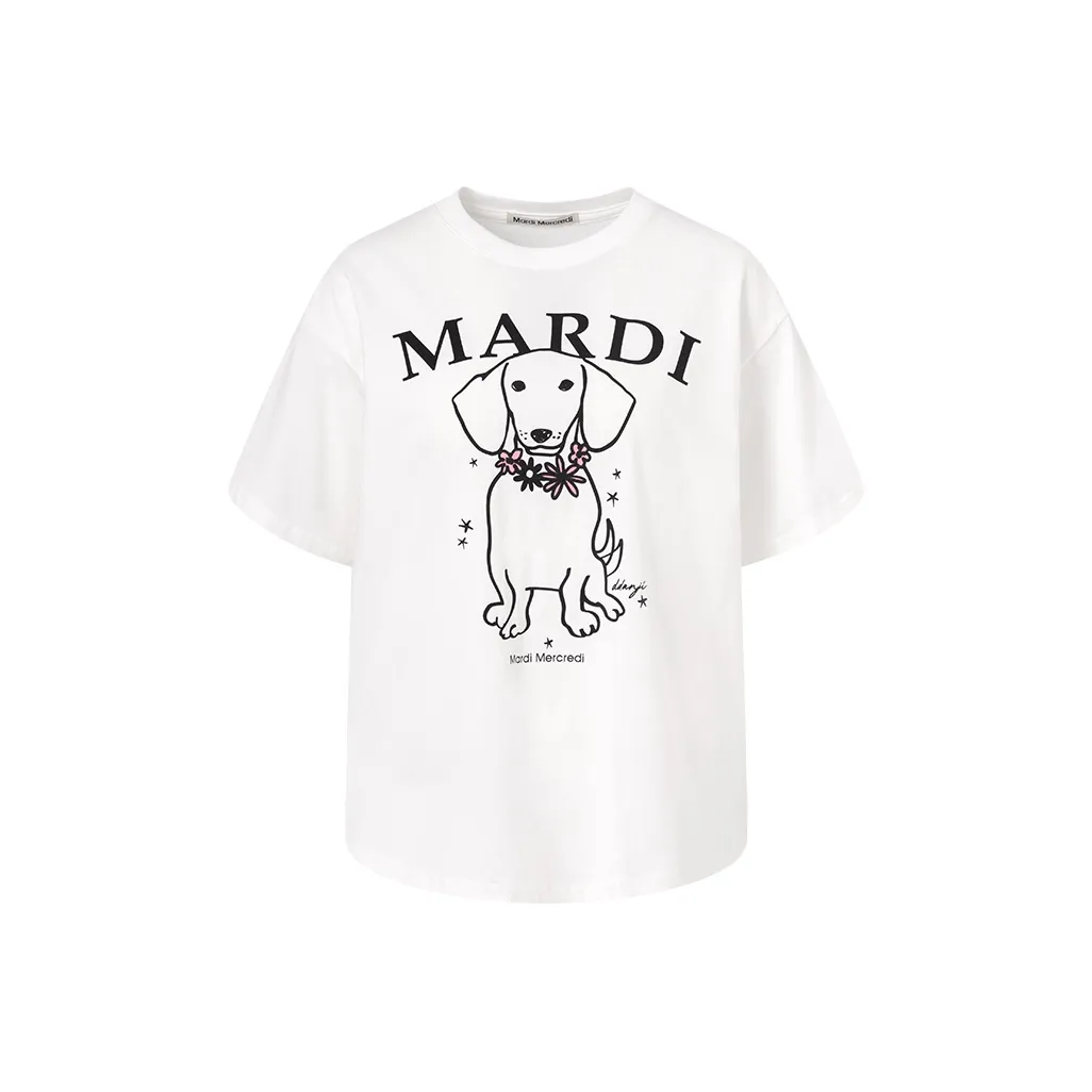 MARDI MERCREDI Т-рубашка с оборванным рукавом женская