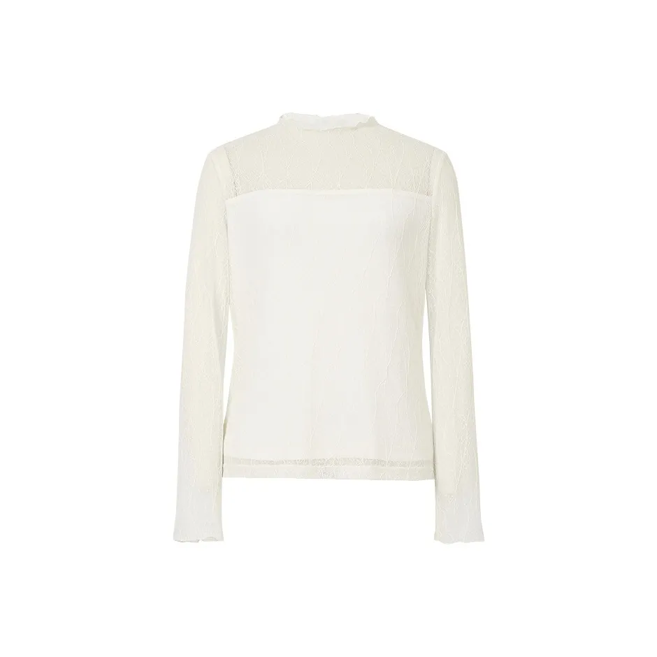 Hopeshow Длинный рукав Т-рубашка Женская