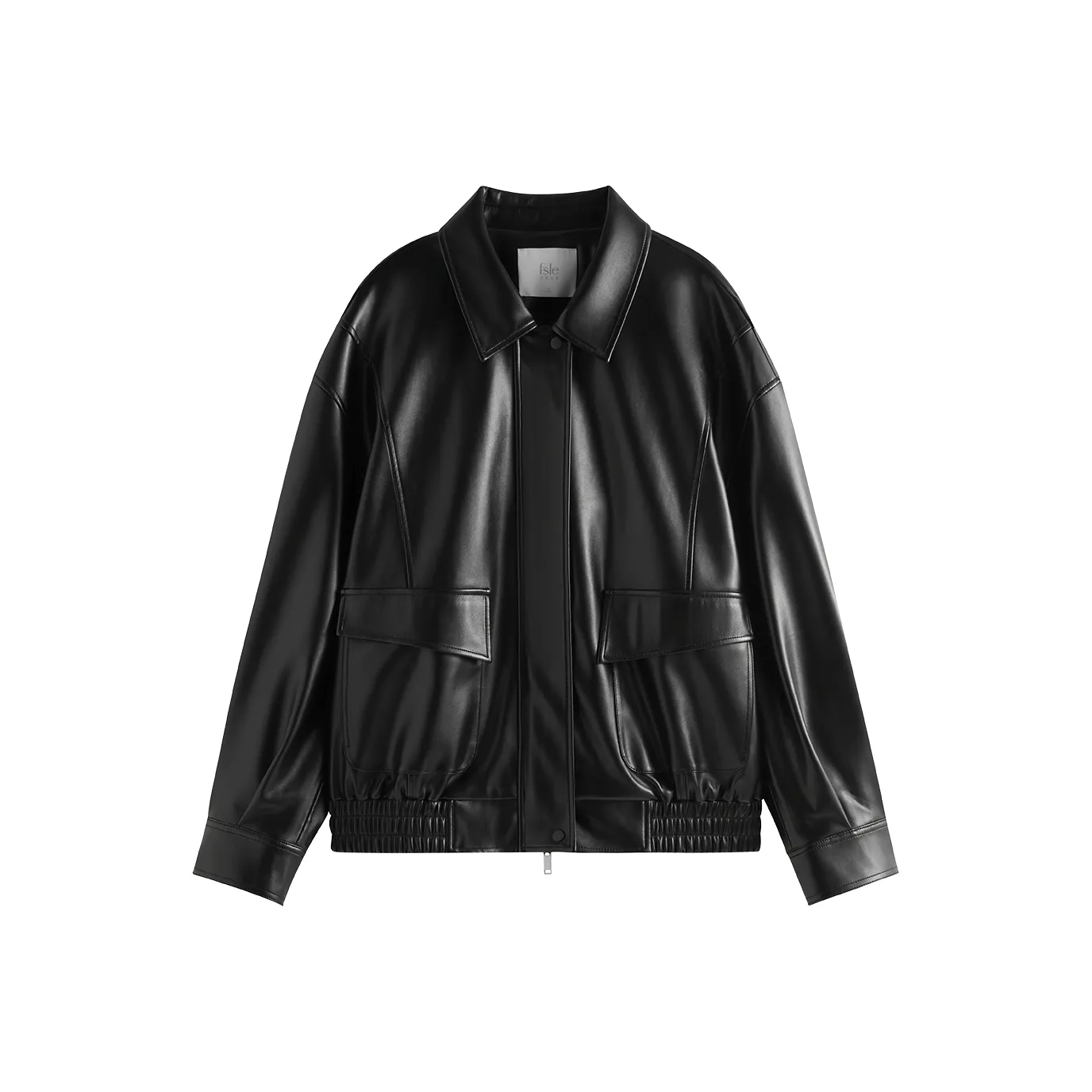 FANSILANEN Кожа Куртка Женская Черная