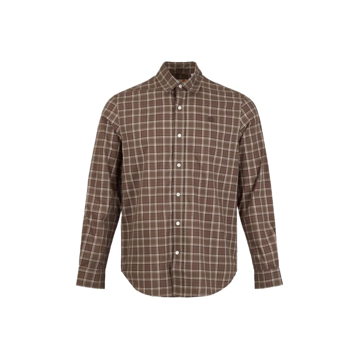 Timberland Коричневая клетка Мужская рубашка