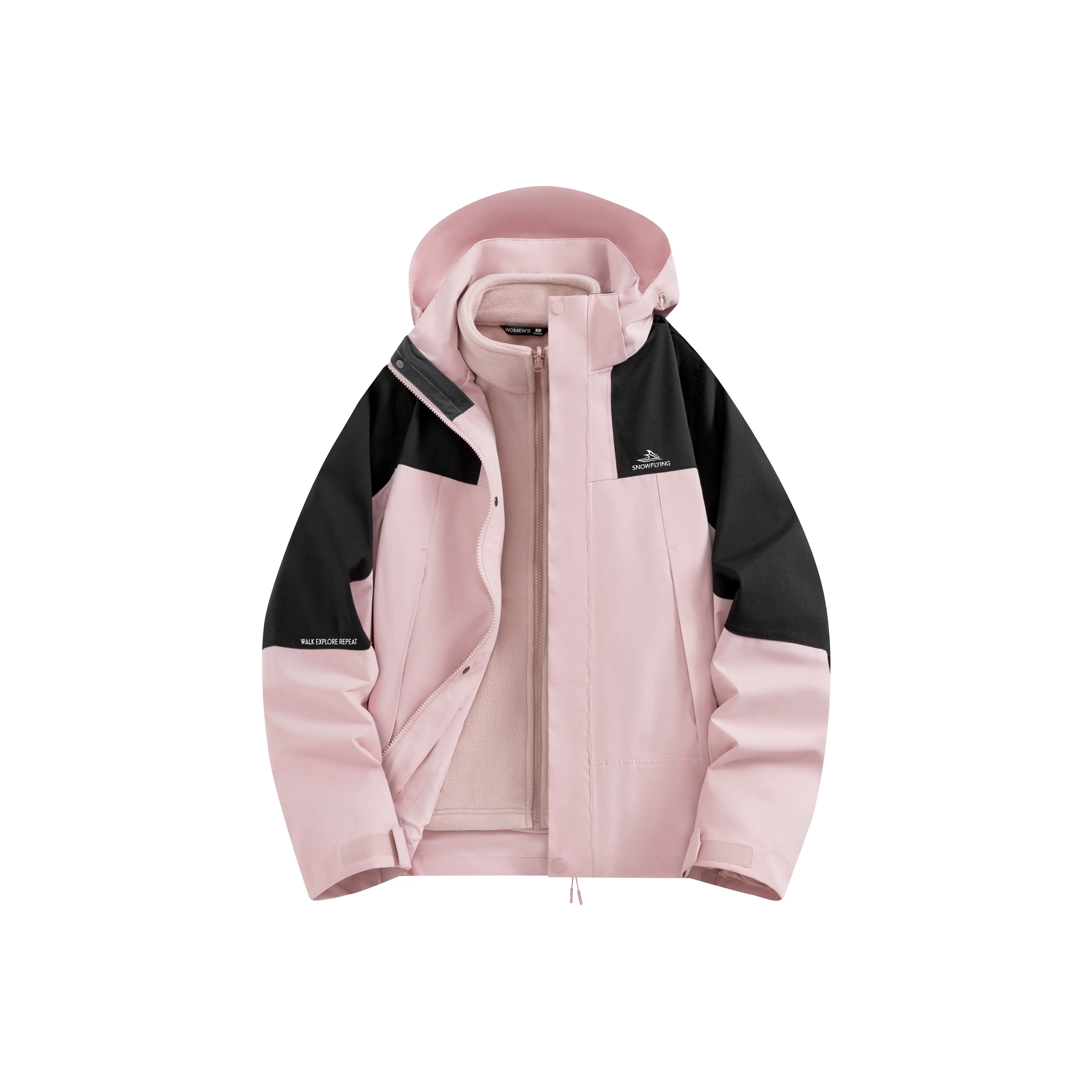 SNOW FLYING Термический Дышащий Устойчивый к холоду Водонепроницаемый Ветрозащитный Ветровка Женская