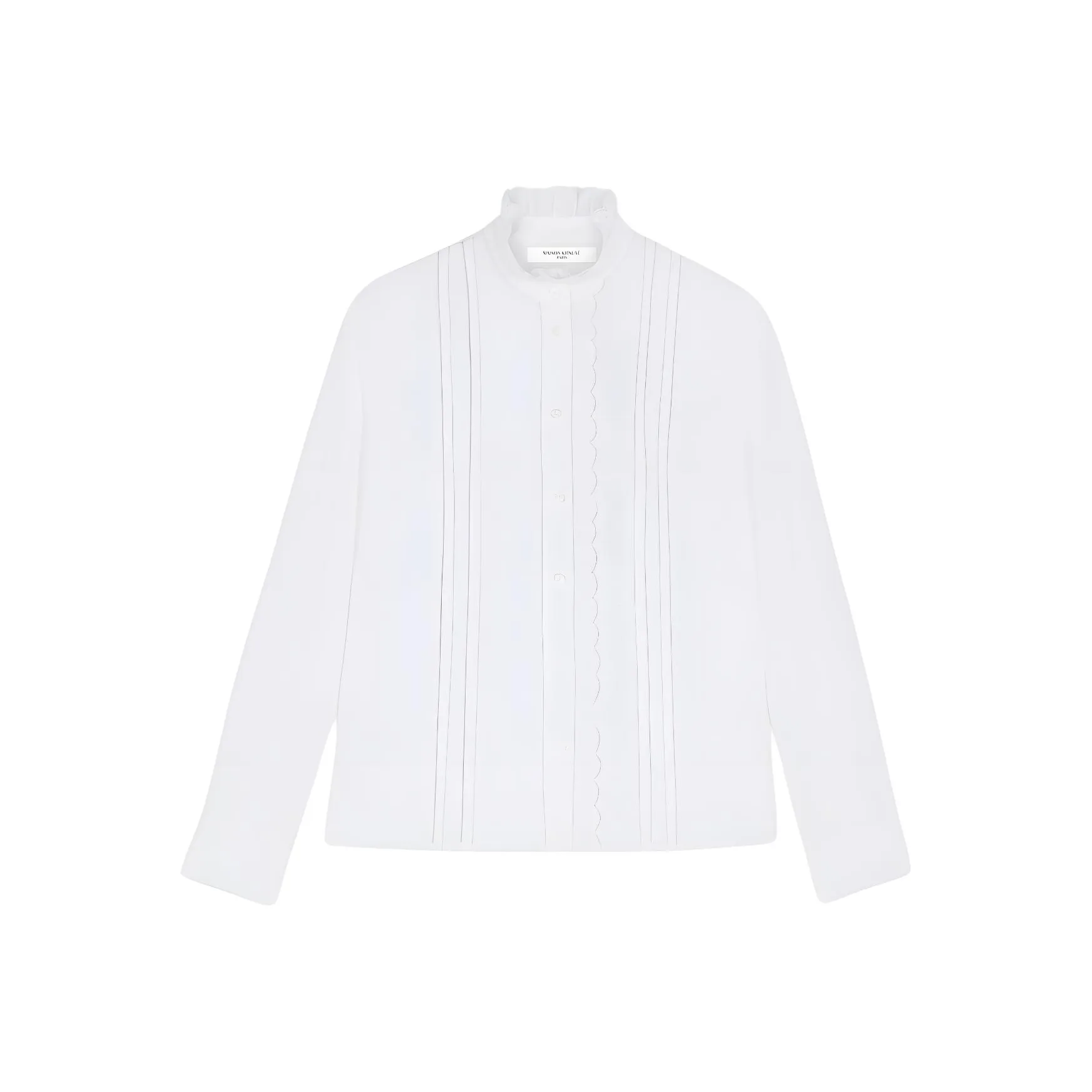 Maison Kitsune FW24 Рубашка Женская Белая