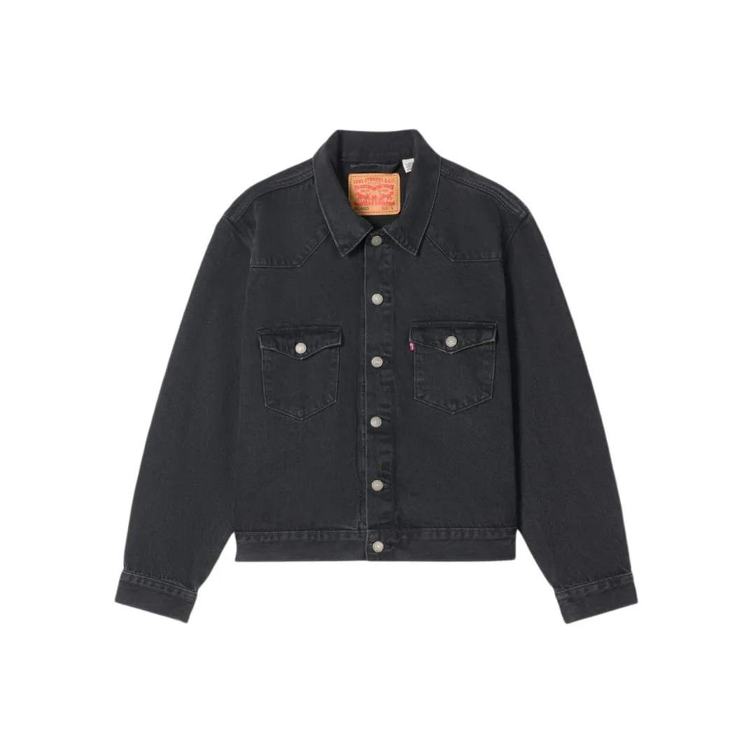 Levis Выстиранный Черный Мужская Куртка