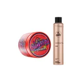 2종 세트: Radiant Eau DE Cologne 헤어 오일 113g + 블랙 골드 피어리스 스타일링 스프레이 300ml