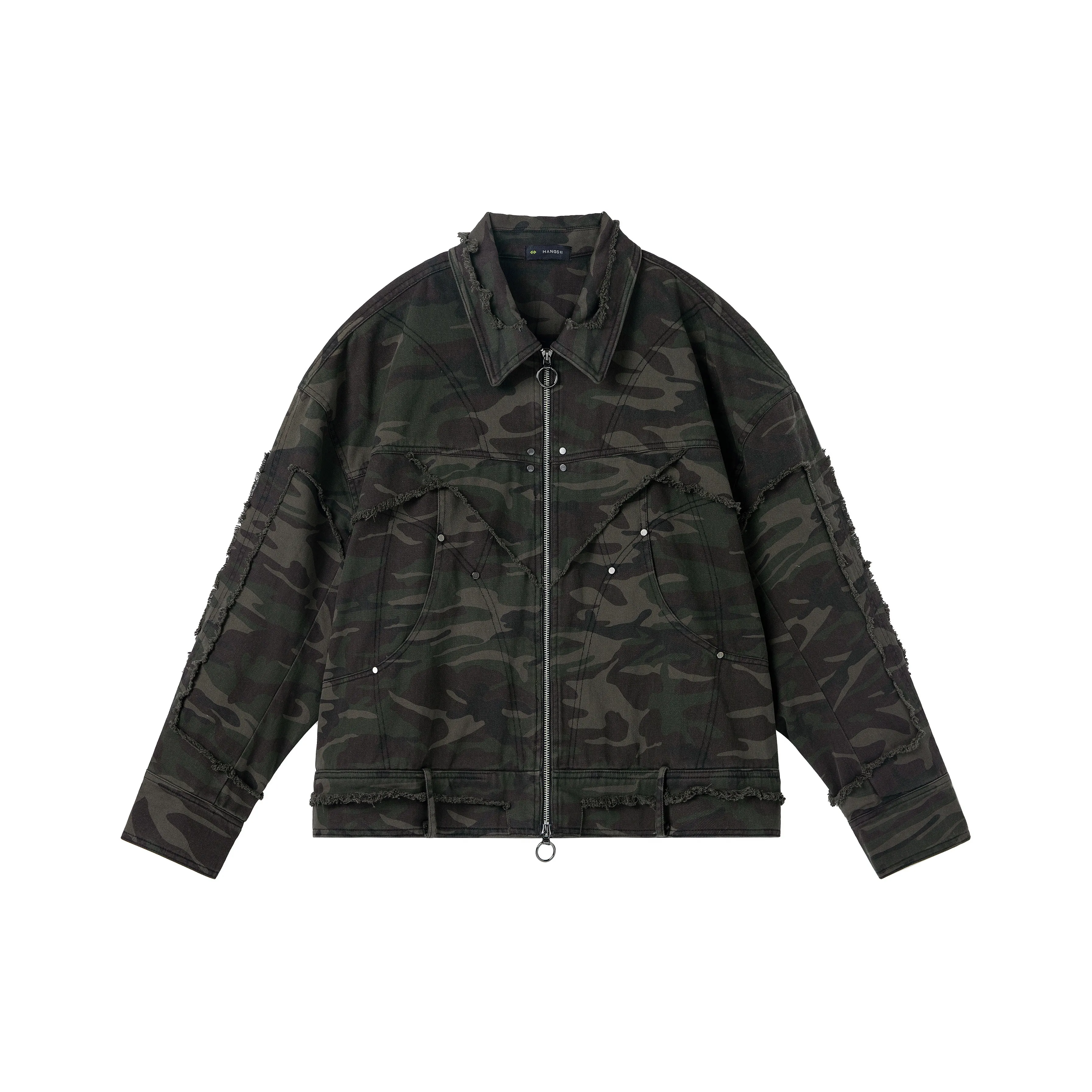 HARSIINCN H25AMJY389 Камуфляж Унисекс Джинсовые куртки