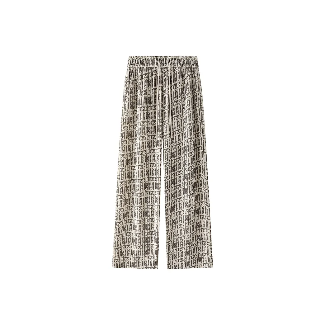 FRLMK Повседневные штаны Универсальные Широкие штаны Роскошная уличная мода Удобная текстура Спортивные штаны Парные штаны Унисекс