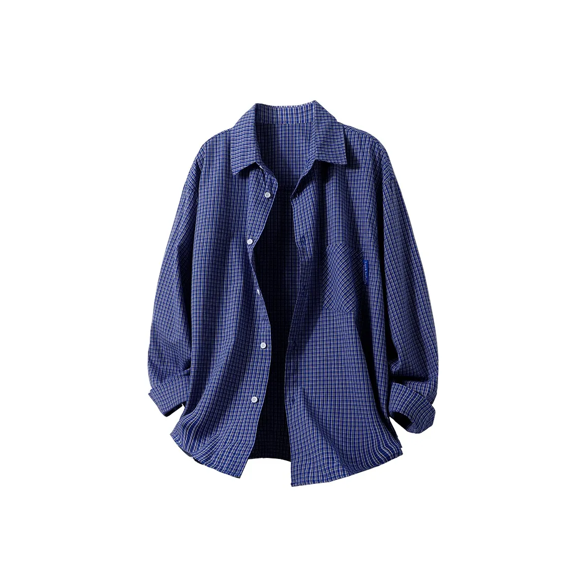 BAOZHAGE Ярко-синие унисекс рубашки