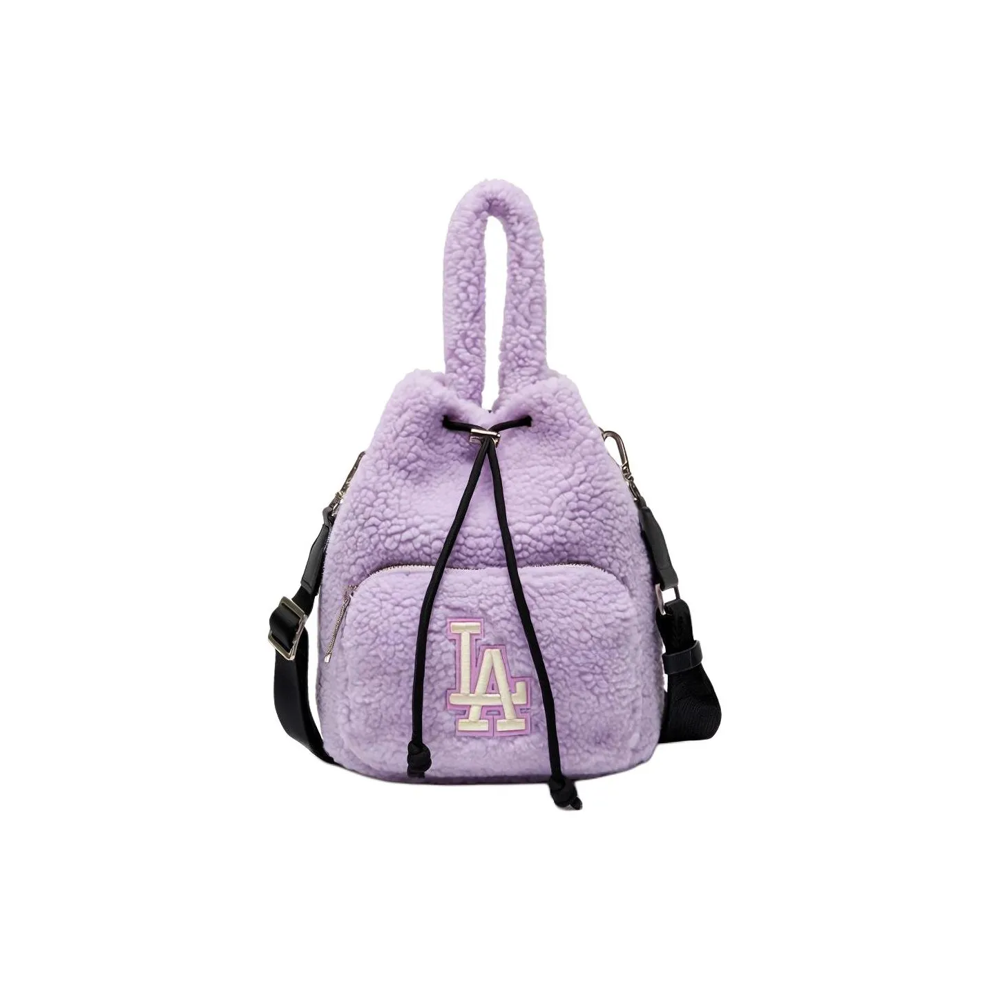 MLB Polyester Bucket Bag, Handbag, Shoulder Bag, Crossbody Bag Unisex Taro Purple