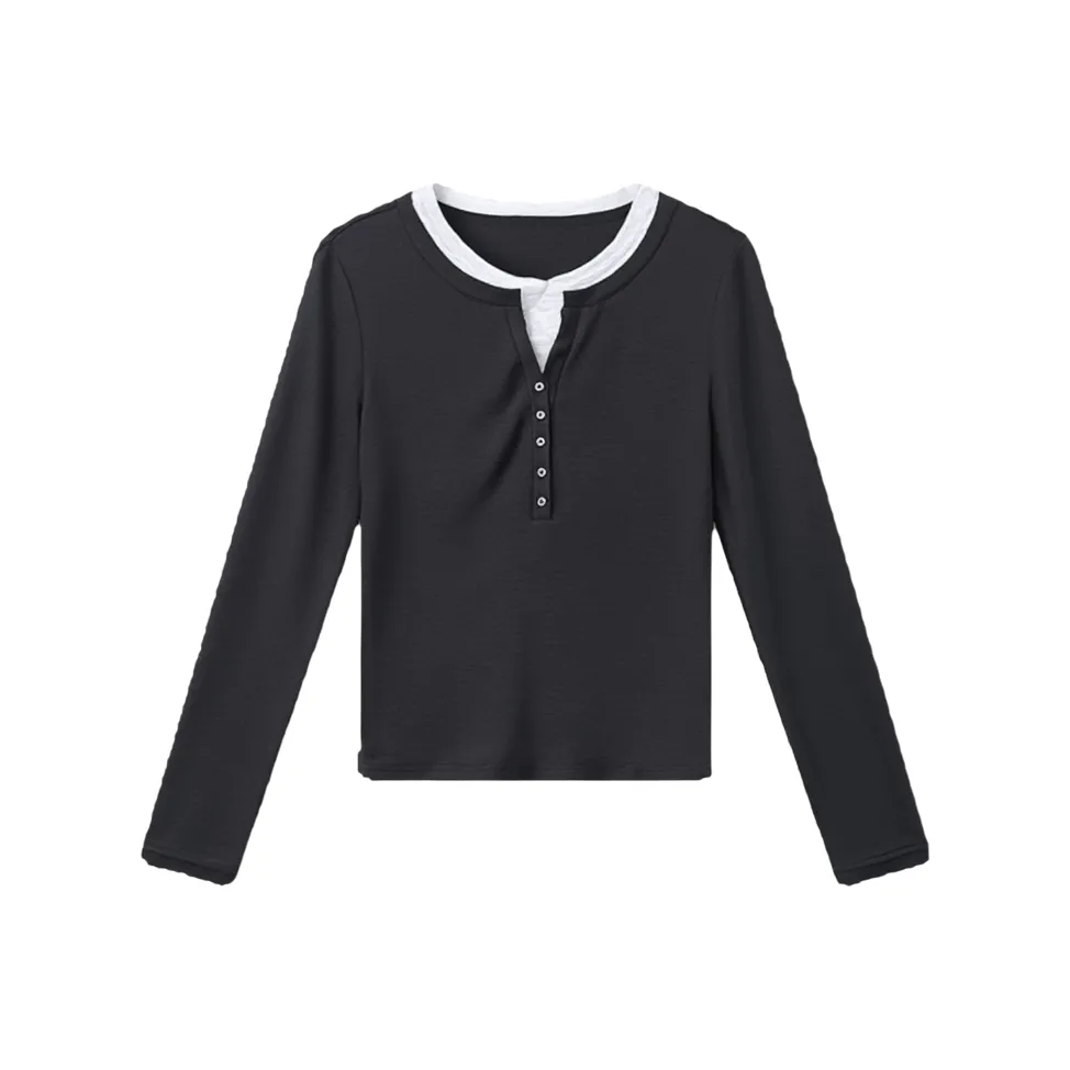LUYOUYE Осенний Длинный Рукав Т-Рубашка Женская