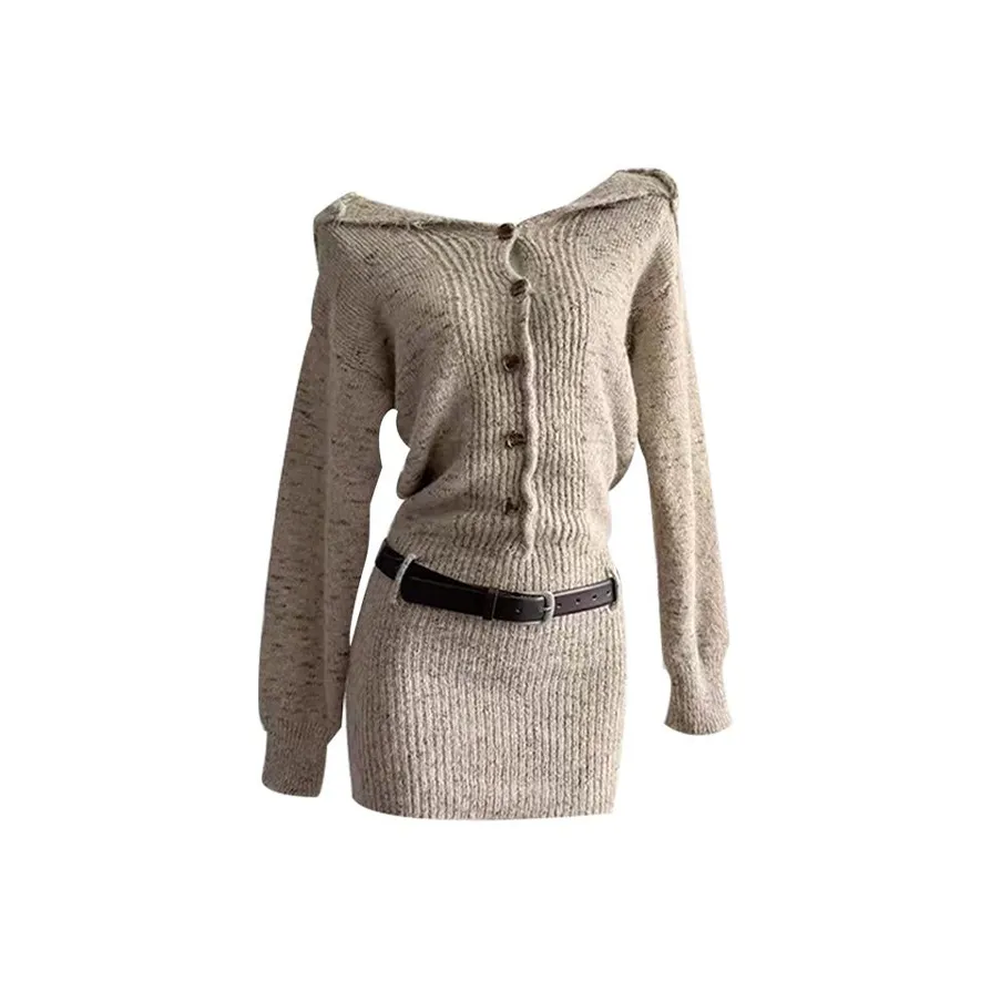 MARIE·COCO Длинное платье с длинными рукавами женское