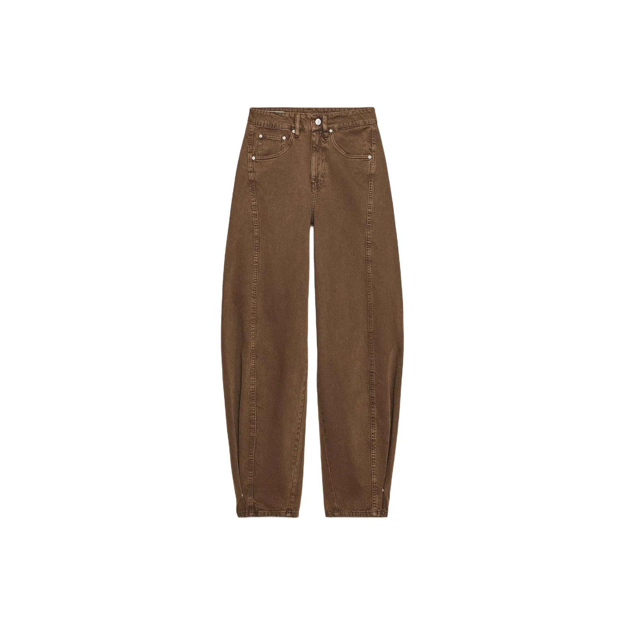 ZARA Trf Коричневый Женские Джинсы