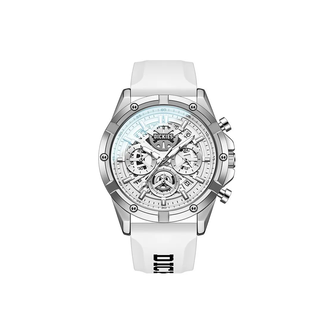 Dickies Galaxy Series Кварцевые наручные часы силиконовый ремешок черный циферблат унисекс