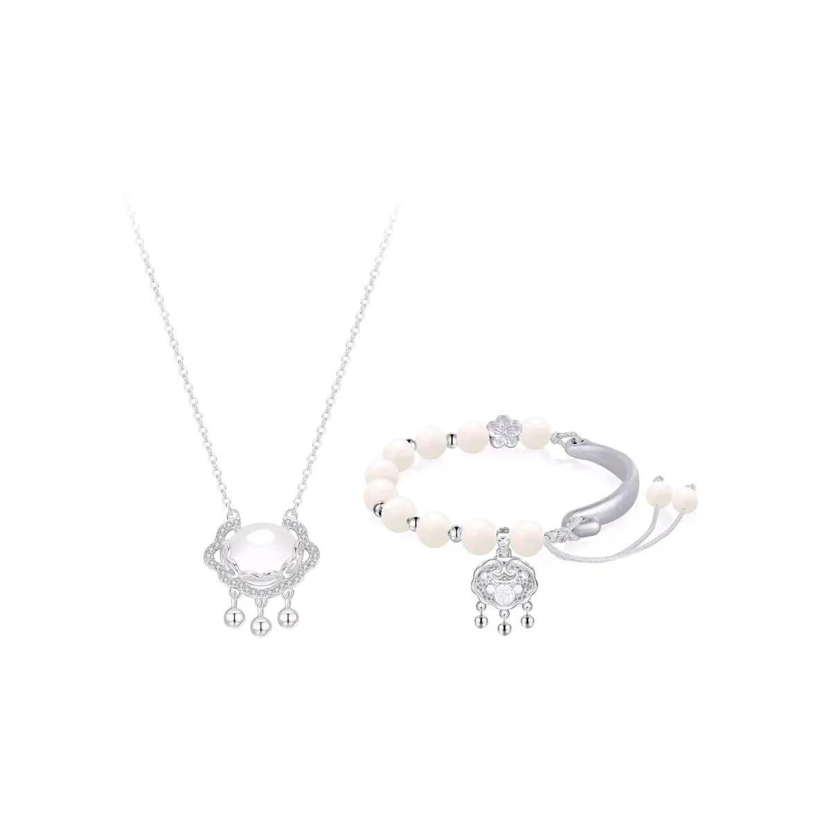 I YOU Белый нефрит Бодхи ожерелья женские