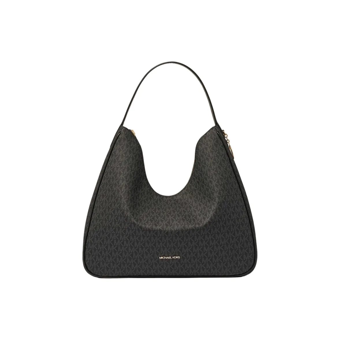MICHAEL KORS Nayla Artificial Leather Hobo Shoulder Bag Medium Women's Black