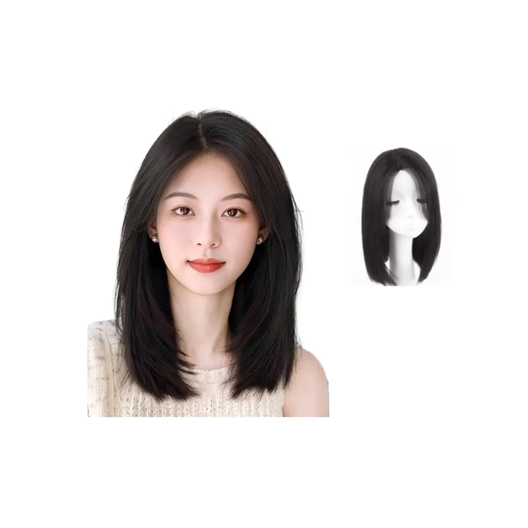TIANKONGSHU Средний Длина Ключица Полная Перука Искусственные Волосы Боб Крой