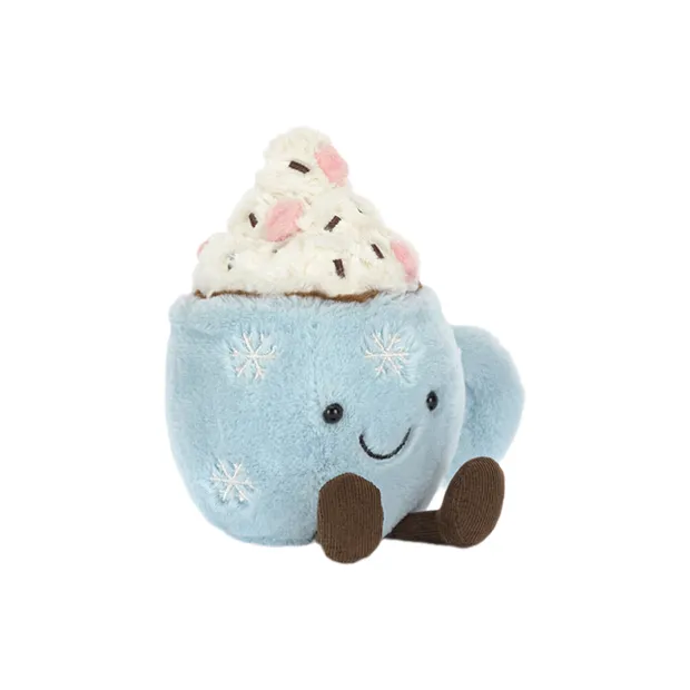 JELLYCAT Christmas Series Hot Шоколад Хлопковая Конфетная Кукла Плюшевая Кукла 18 см Высота В Сидячем Позе