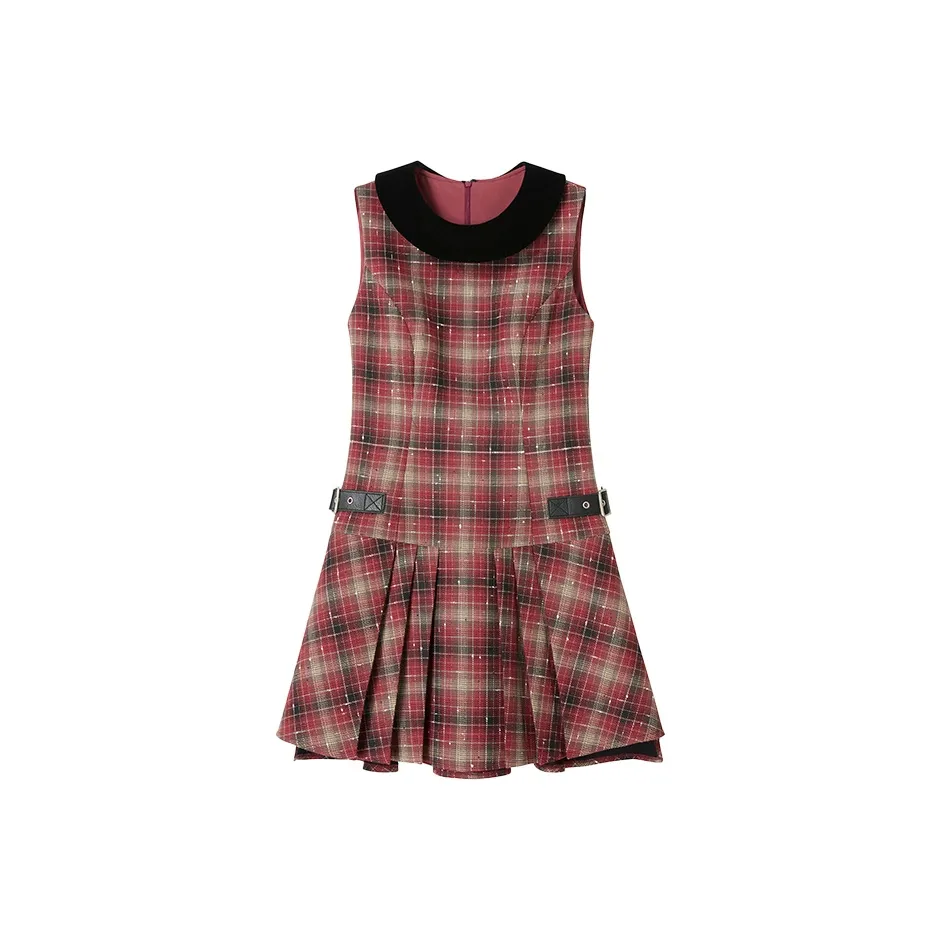 UENA Клетка В наличии Женские Платья без рукавов