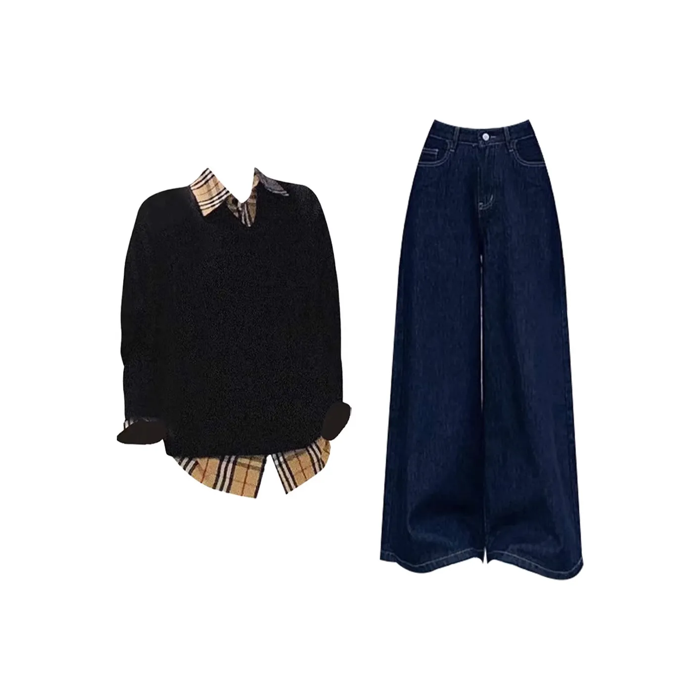 COVER TIME Черный Женские Повседневные костюмы