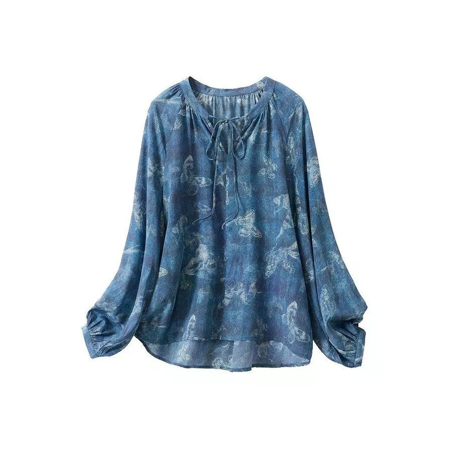 JINJU Джинсовый синий Женские T-рубашки