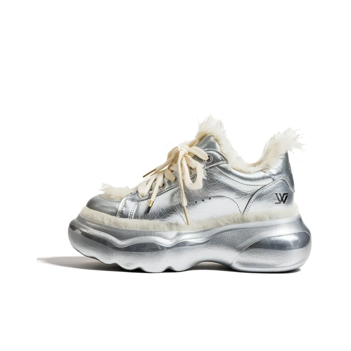 WHITE SANDS Низкий Топ Casual Женский Металлический Серебристый