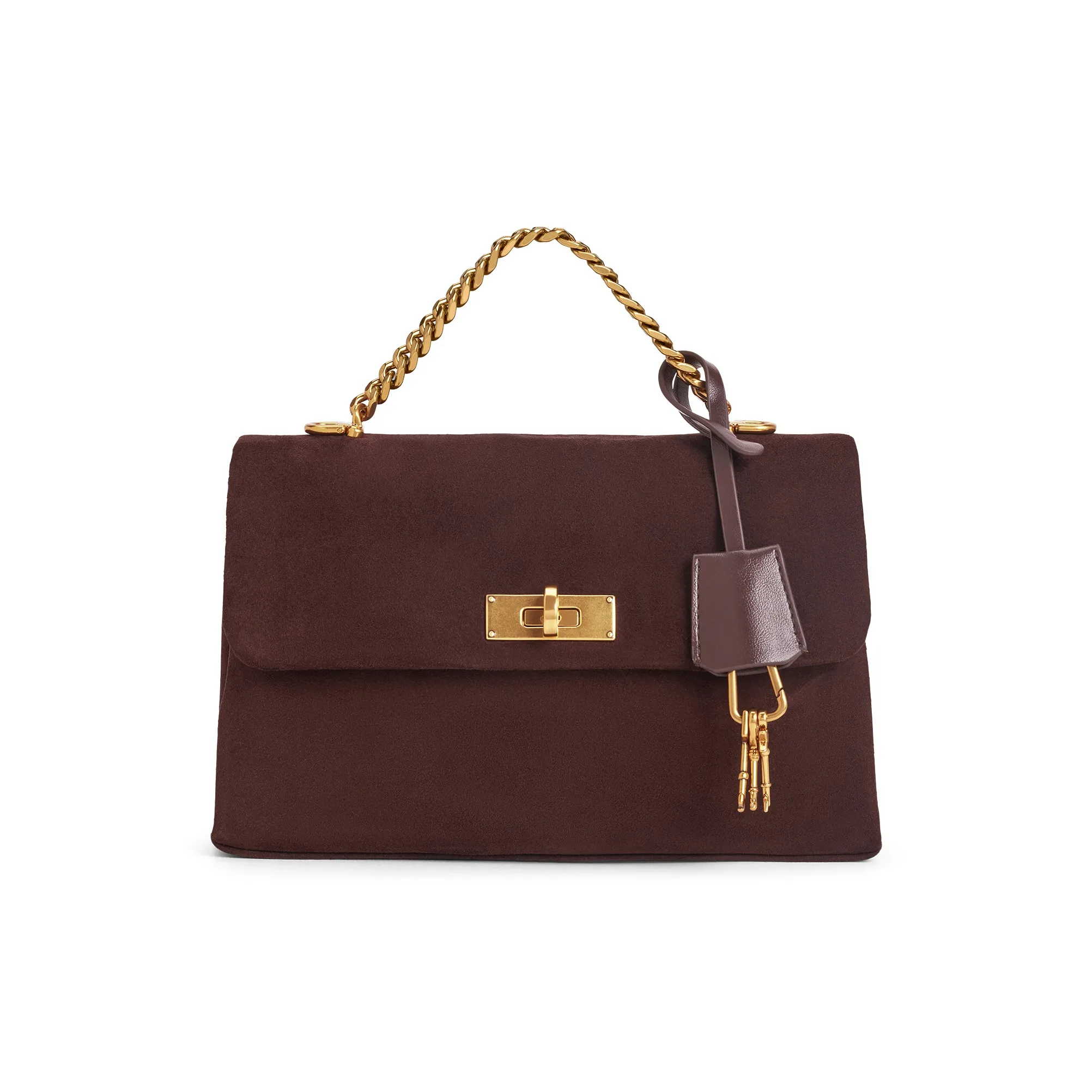 CHARLES KEITH Сумка из синтетической кожи среднего размера женская цвет эспрессо коричневый