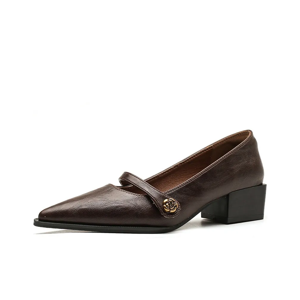 GOSO Грубый каблук Мэри Джейн Женские обувь