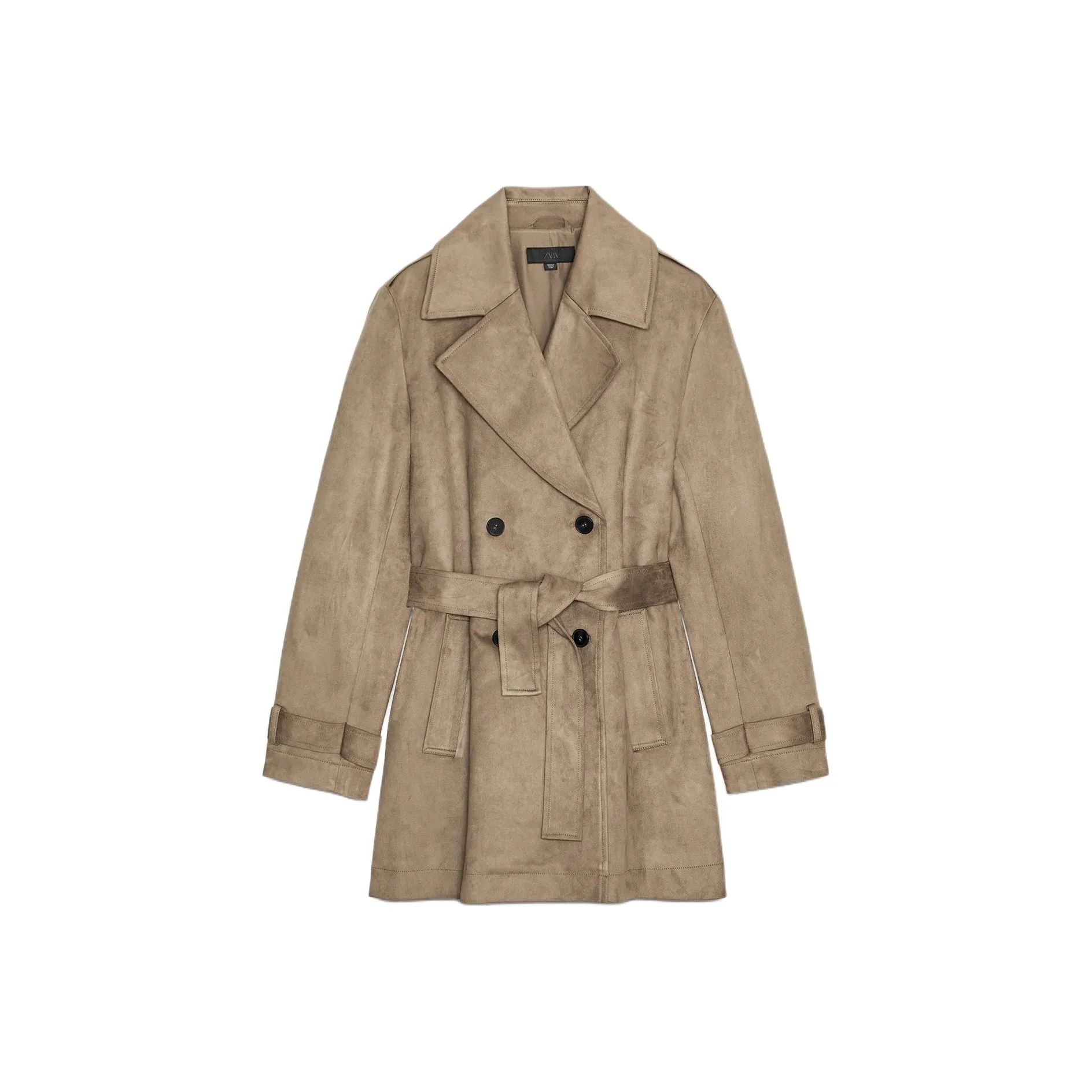 ZARA Коричневый Женский Тренч