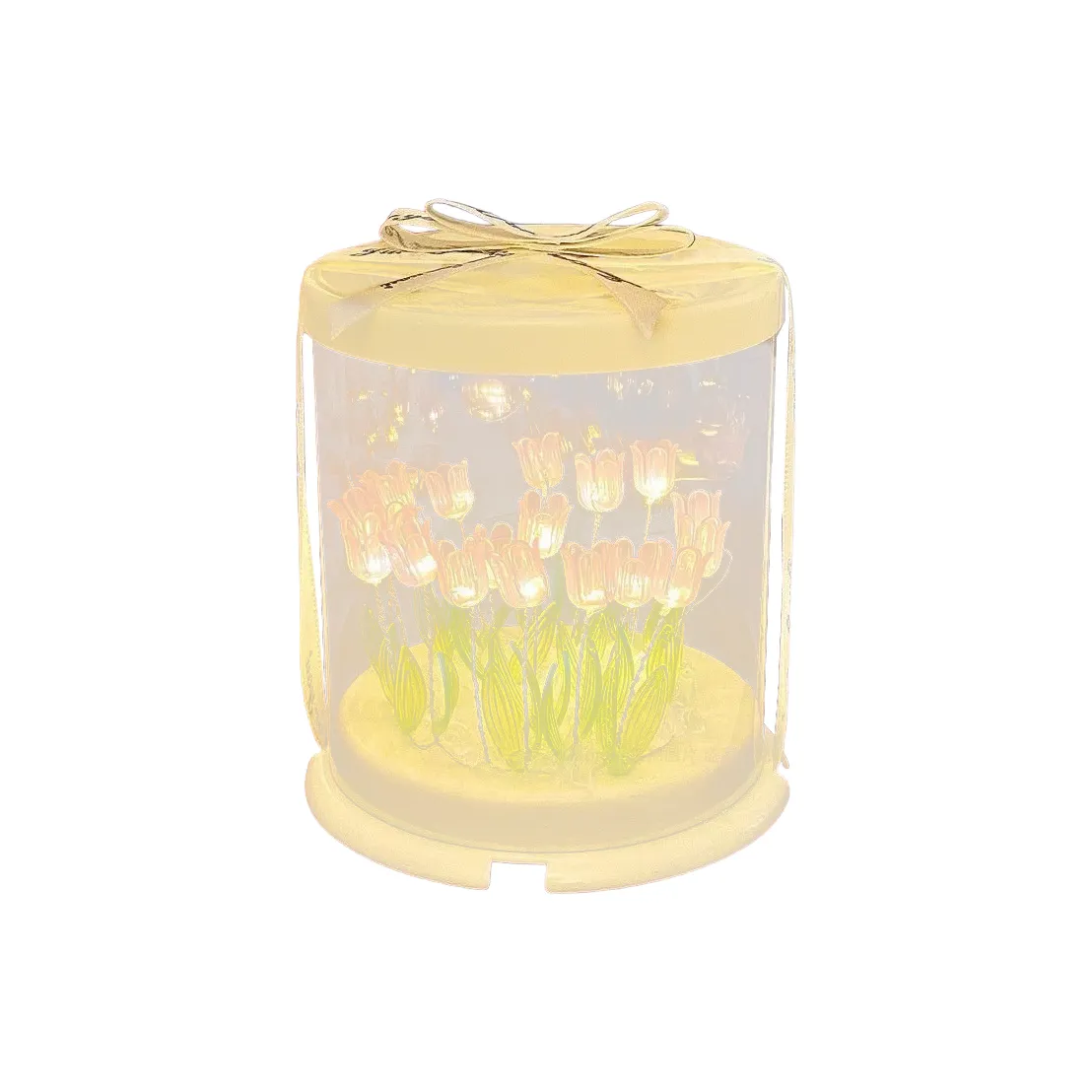 CANEXT Торт Коробка Романтический Атмосфера Свет Тюльпан Море цветов Ночные Светильники DIY Игрушки